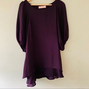 Plum mini dress